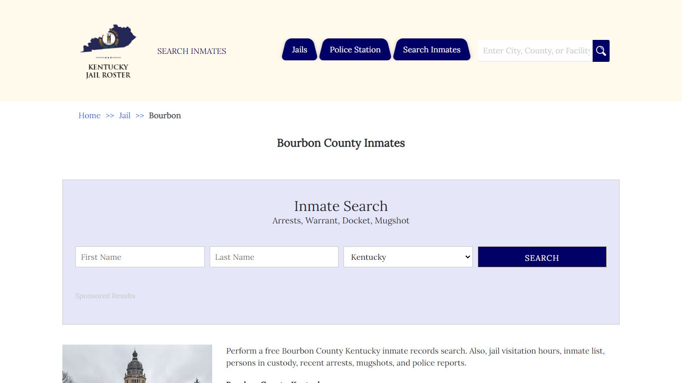 Bourbon County Inmates | Jail Roster Search