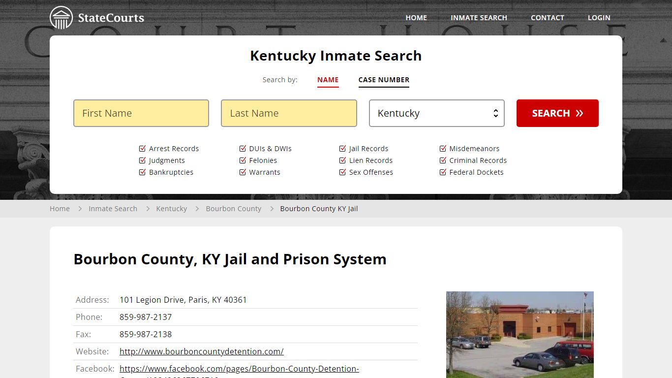 Bourbon County KY Jail Inmate Records Search, Kentucky - State Courts